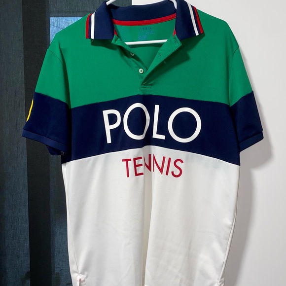 Polo Ralph Lauren Other - Ralph Lauren Man’s Tennis Polo Shirt Green White